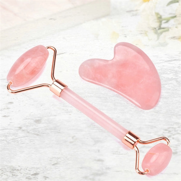 Facial Jade Massager Roller Guasha Board Set