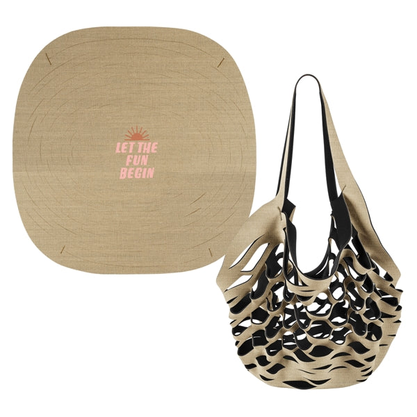 Seaside Tote - Burlap Neoprene