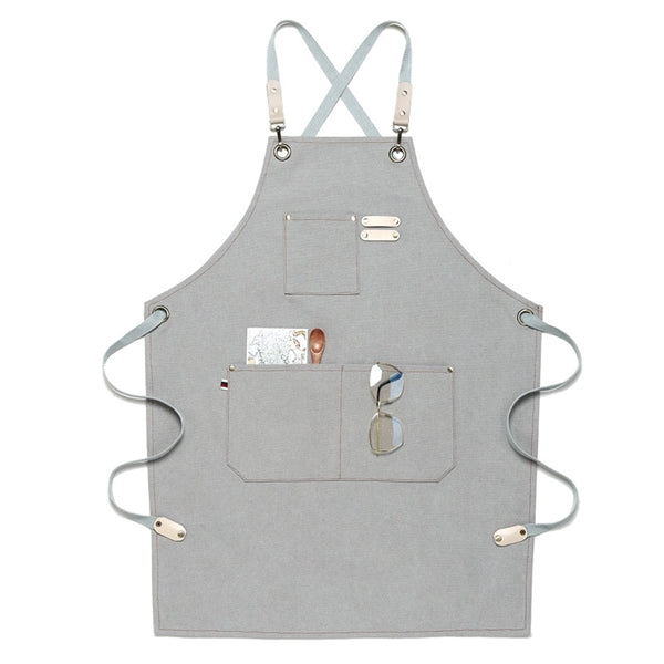 Canvas Working Apron with Pockets