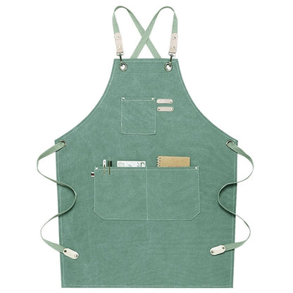 Canvas Working Apron with Pockets