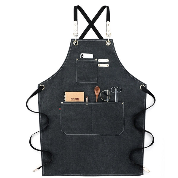 Canvas Working Apron with Pockets