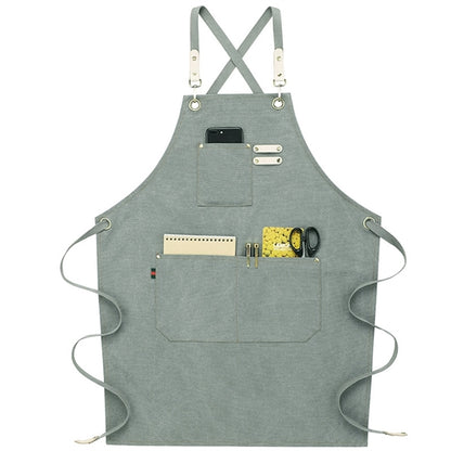 Canvas Working Apron with Pockets