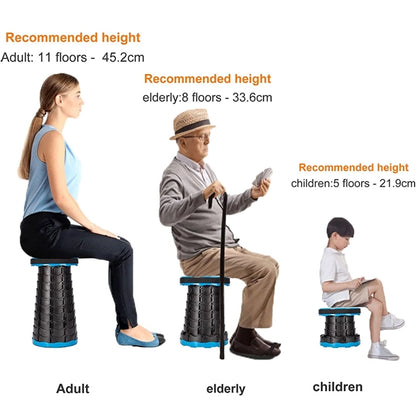 Large Portable Telescoping Stool