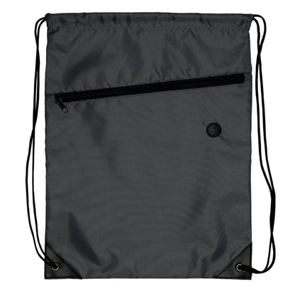 Drawstring Sports Bag With Front Zipper