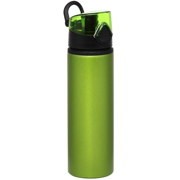 25 oz. Aluminum Carabiner Sports Bottle w/ Push Release Cap