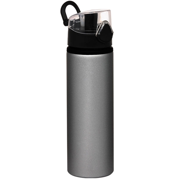 25 oz. Aluminum Carabiner Sports Bottle w/ Push Release Cap