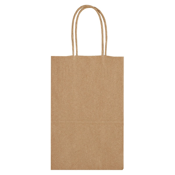 Budget Kraft Paper Brown Shopping Bags-5-1/4"-x-8-1/4 - BG