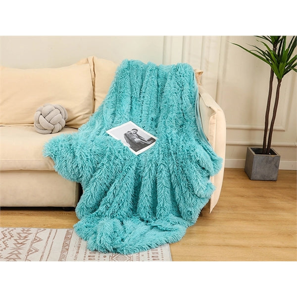 Extra Soft Fuzzy Faux Fur Throw Blanket
