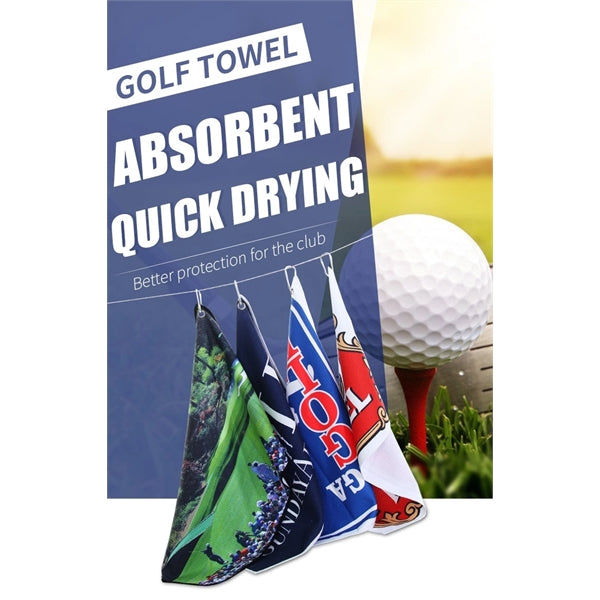 Quick Dry Golf Towel w/ Carabiner