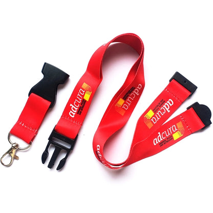 Dye-Sublimated buckle release Lanyards w/ Safety Breakaway