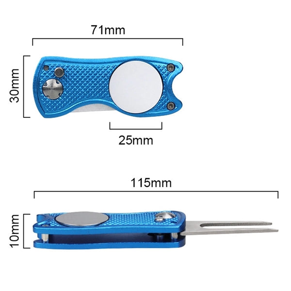 Foldable Golf Ball Marker Divot Tools