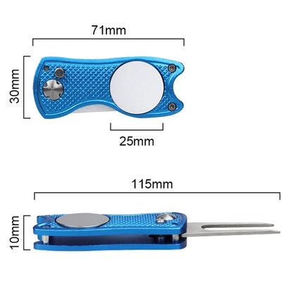 Foldable Golf Ball Marker Divot Tools