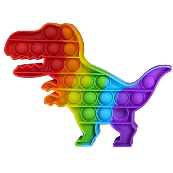 Dinosaur Shaped Silicone Fingertip Pop Pioneer Toy