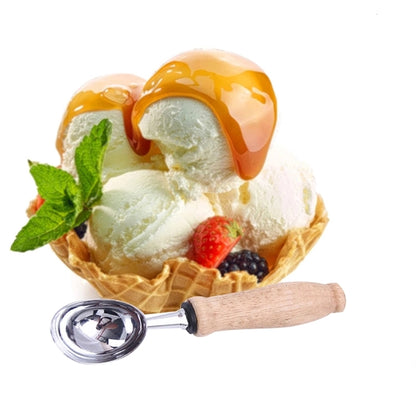 Ice Cream Scoop with Comfortable Wood Handle