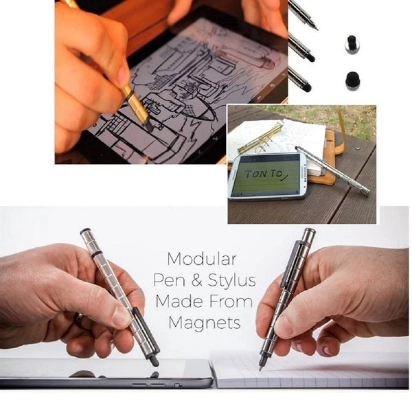 Magnetic Metal Gel Pen Gadgets Toy Stress Relief Gift