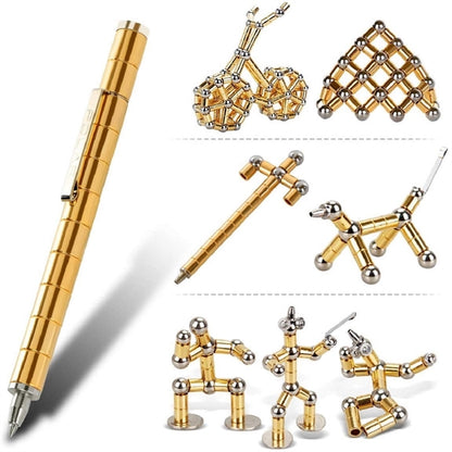 Magnetic Metal Gel Pen Gadgets Toy Stress Relief Gift