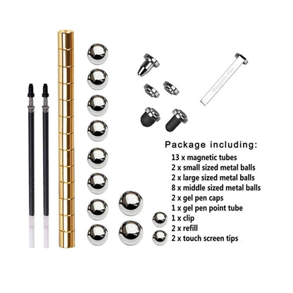 Magnetic Metal Gel Pen Gadgets Toy Stress Relief Gift