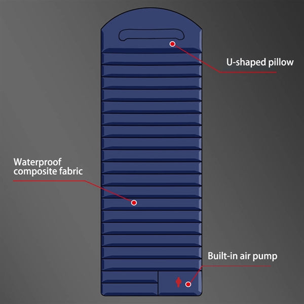 Camping Sleeping Pad With Pillow