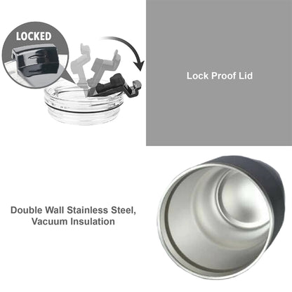 12 oz. Travel Stainless Steel Insulated Cup w/ lid keeps hot