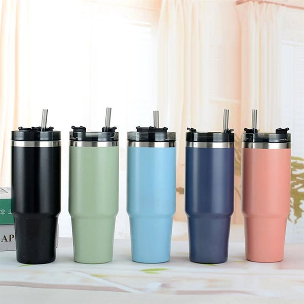 Tumbler with Lid and Straw 20oz