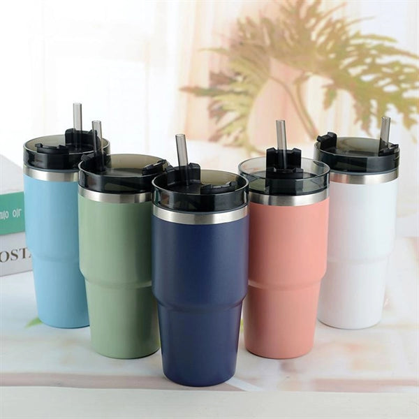 Tumbler with Lid and Straw 20oz