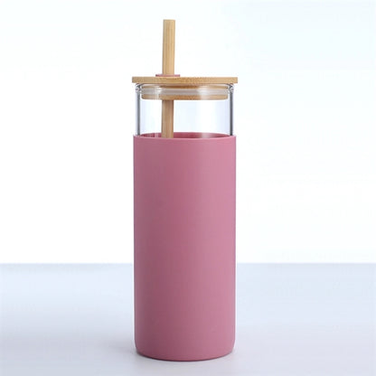 Glass Tumbler with Straw 16oz