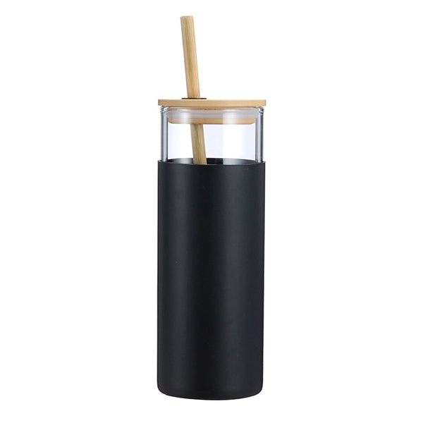 Glass Tumbler with Straw 16oz