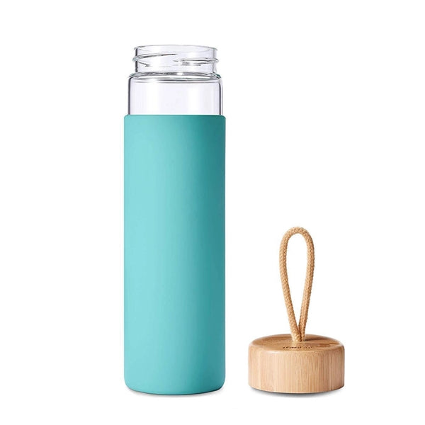 Glass Bottles with Bamboo Lid 17oz