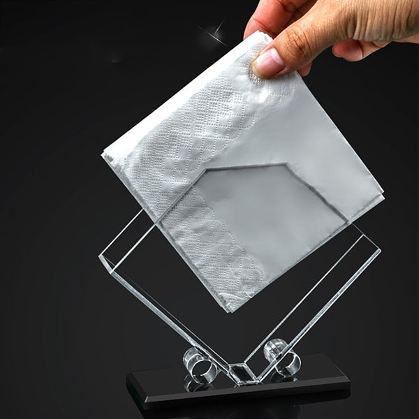 Clear Restaurant Acrylic Menu Napkin Holder