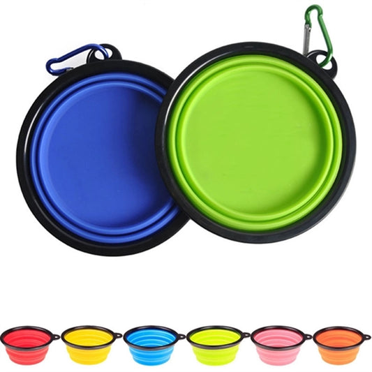 Silicone Folding Bowl With Carabiner Hook