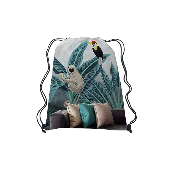 16" x 18" Full Color Canvas Drawstring Backpack