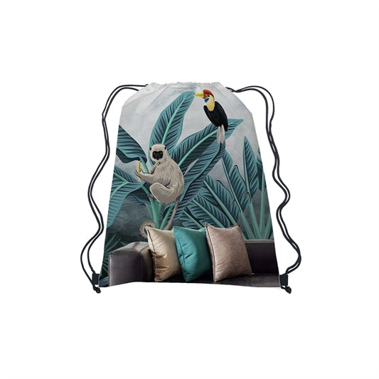 16" x 18" Full Color Canvas Drawstring Backpack