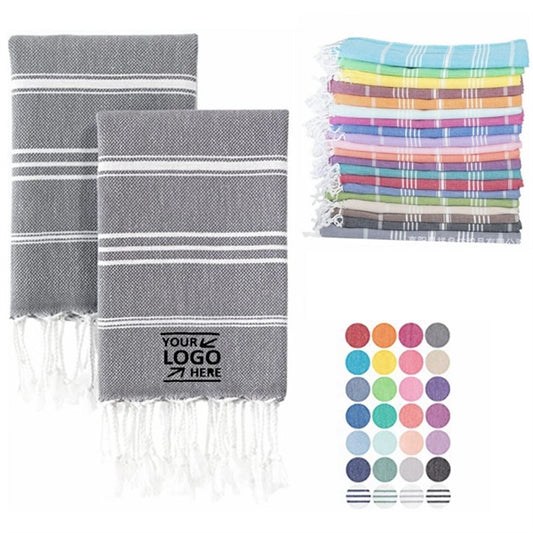 Organic Cotton Turkish Stripe Beach Towel Mat
