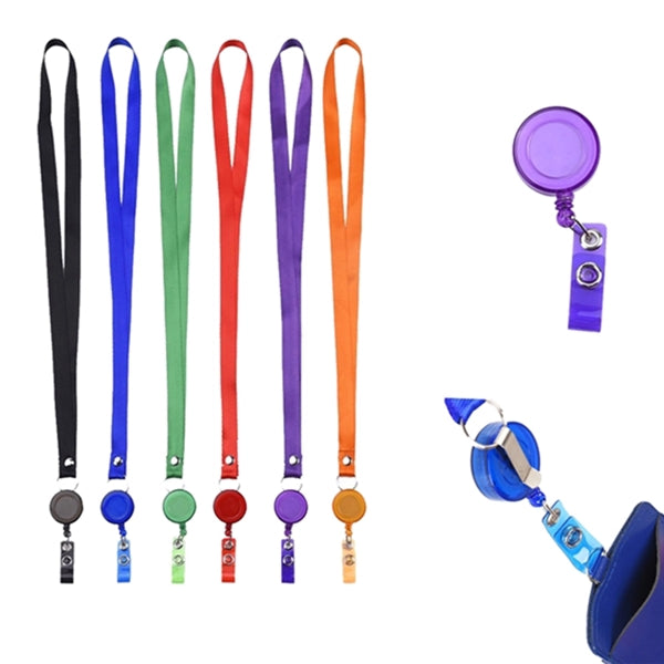 Badge Reel Combo Lanyard