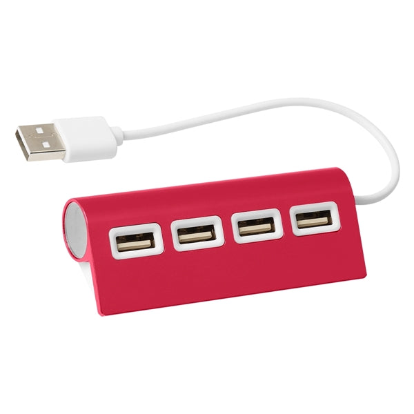4-Port Aluminum Wave Usb Hub