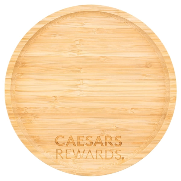 Round Bamboo Serving Tray