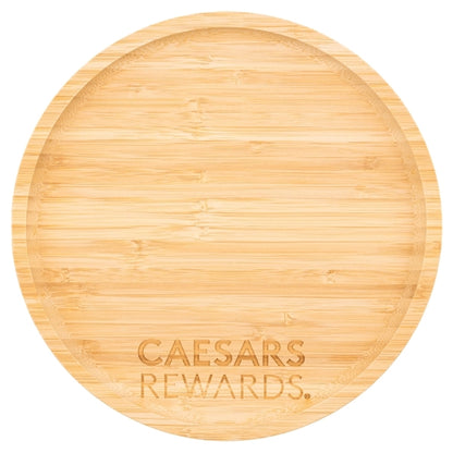 Round Bamboo Serving Tray