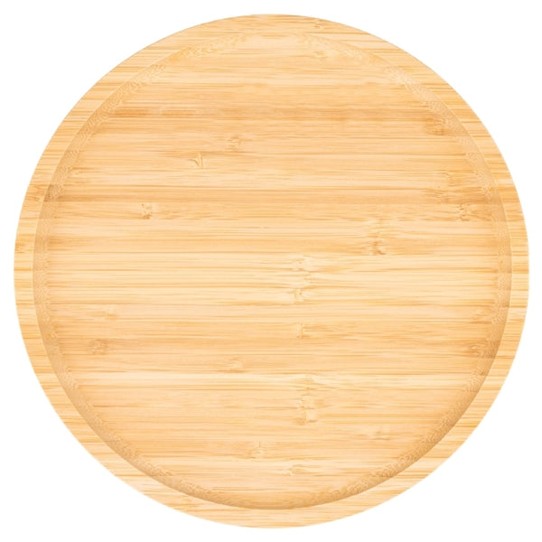 Round Bamboo Serving Tray