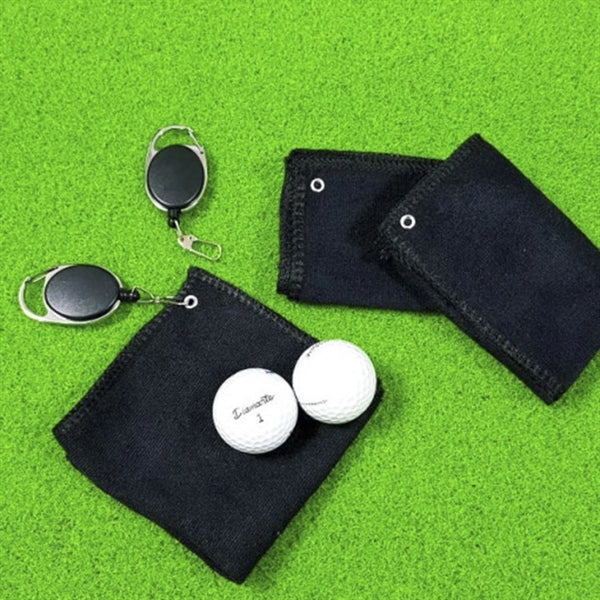 Golf Towel with Retractable