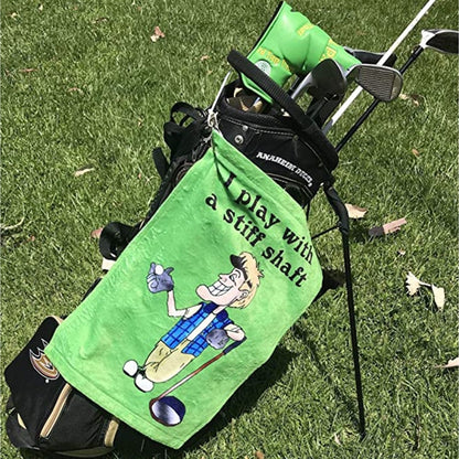 12"x 20" Sublimated Microfiber Terry Golf Towel w/ Grommet