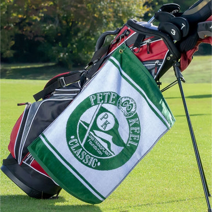 12"x 20" Sublimated Plush Microfiber Golf Towel w/ Grommet