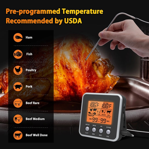 LCD Digital Cooking Thermometer