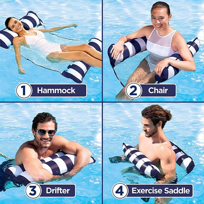 4-In-1 Inflatable Pool Chair Lounge