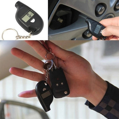 Mini Digital Tire Pressure Gauge With Key Chain