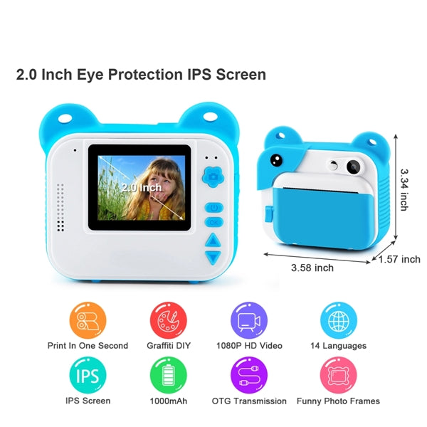 Instant Print Camera For Kids As Gift