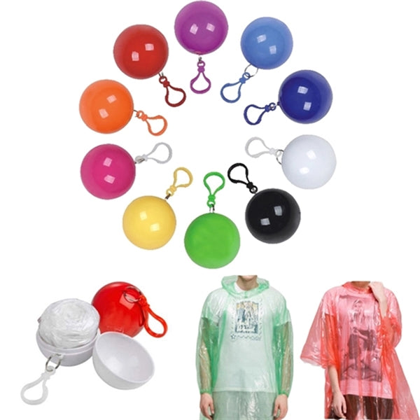 Hook Outdoor Portable Rain Poncho Ball