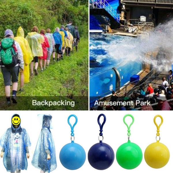 Hook Outdoor Portable Rain Poncho Ball