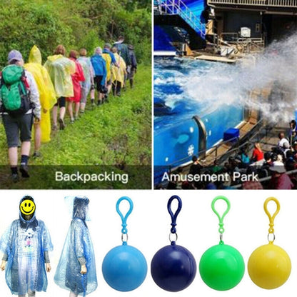 Hook Outdoor Portable Rain Poncho Ball