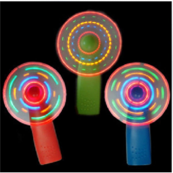 Handheld MultiColor LED Light Up Glow Fan