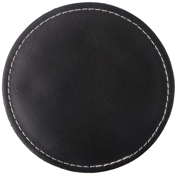 Benson Bonded Leather Round Coaster